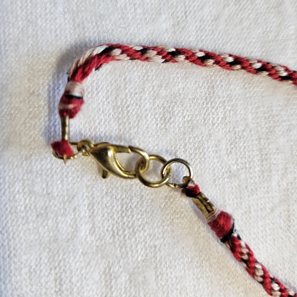 Enamel Zebra Pendant with Cord - Picture 6 of 6